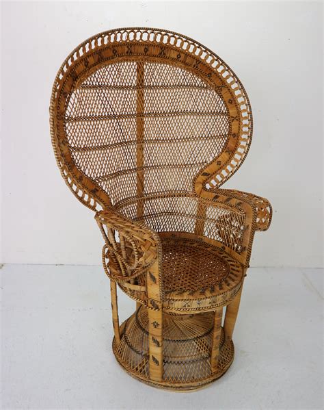 Peacock wicker chair - Lot 4 Wicker Peacock Chairs Doll House Rattan Toy Fan Back Emmanuelle Cottage Shabby Tropical Victorian Boho STY Plant Stand Four Miniature (414) $ 125.00. FREE shipping Add to Favorites Vintage Wicker Peacock Chair, Rattan Plant Stand, Fan Chair, Mid Century Modern - 16" tall (6) Sale ...
